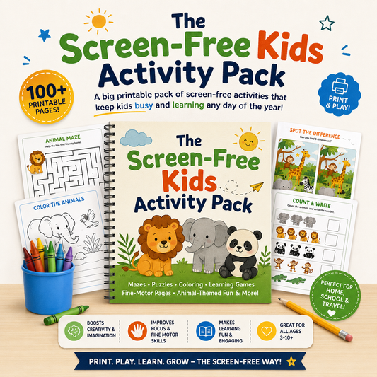 FREE Ebook: The Screen-Free Kids Activity Pack