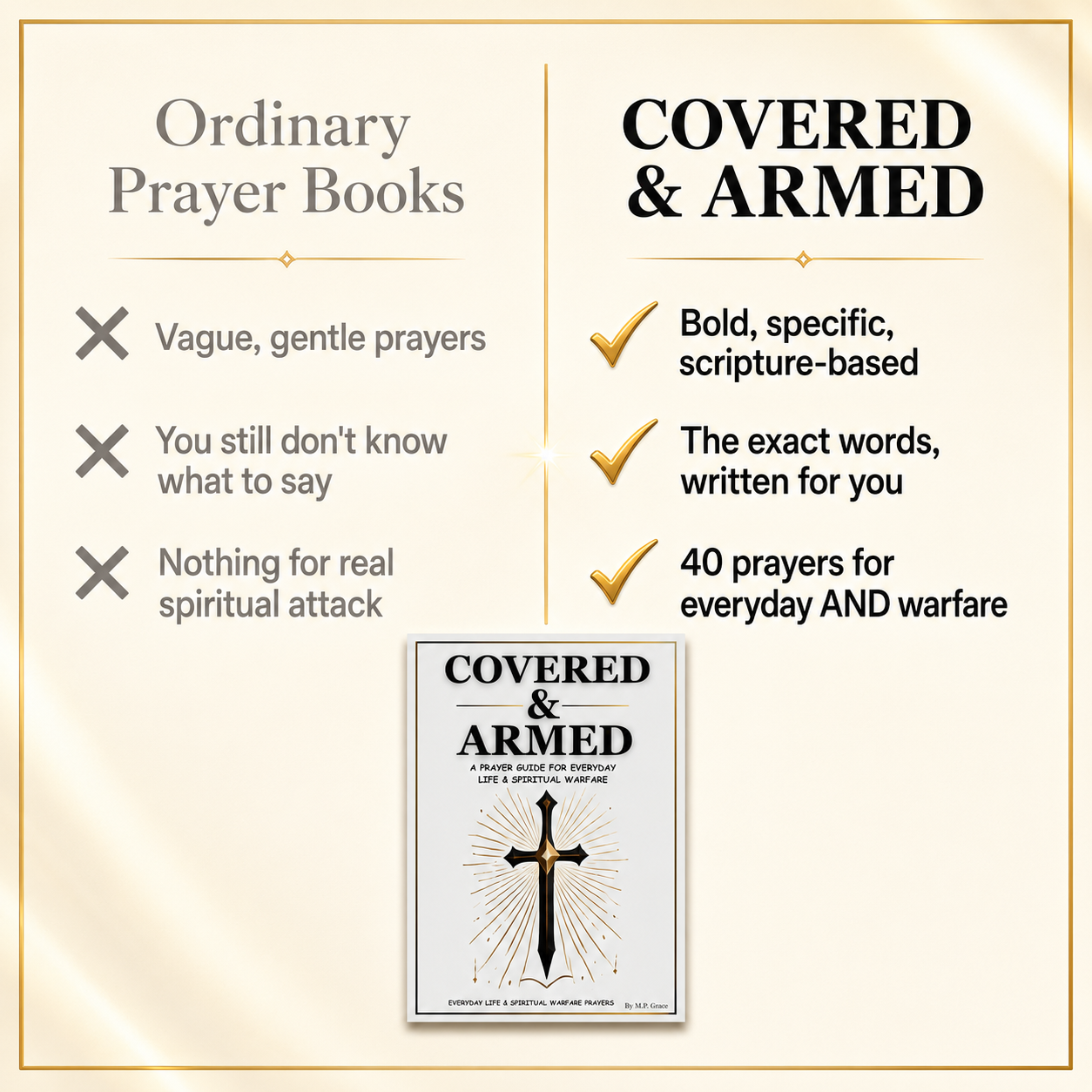 The prayer guide open across a lap
